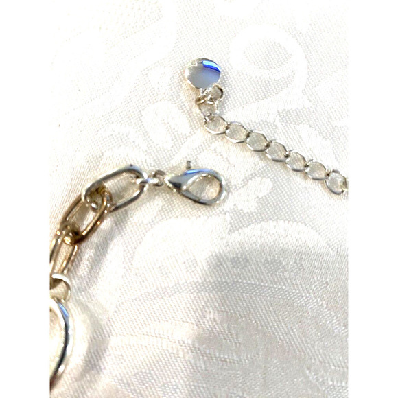 Chunky heavy Silver and gold 18" chain necklace - Picture 3 of 3